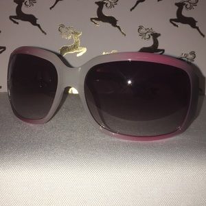 Pink & gray sunglasses.